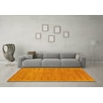 thumbnail image 3 of Ahgly Company Machine Washable Indoor Square Abstract Yellow Contemporary Area Rugs, 7' Square, 3 of 4
