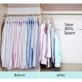 thumbnail image 2 of Perchas de ropa para ahorrar espacio Organizador de armario inteligente multifuncional Ropa de armario premium Colgador en cascada 9 ranuras, diseño innovador para ropa pesada, camisas Pantalones, 2 of 6
