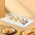 thumbnail image 6 of Acrylic Cake Stand Serving Tray with Lid Wedding Cake Stand Display Tray Plate Storage, 6 of 12