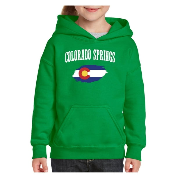 IWPF - Youth Colorado Flag Colorado Springs Hoodie For ...