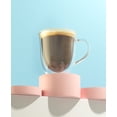 thumbnail image 3 of JoyJolt Glass Double Wall Insulated Coffee Tea Mug (Set of 2) 16 oz, 3 of 12