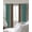 Green, variant on Teal Blue Brown Blackout Curtains for Bedroom/Living Room, Thermal Insulated Kitchen Curtains, Farmhouse Retro Wooden Grain Stripes Grommet Darkening Window Treatment Drapes 52"x63"x2