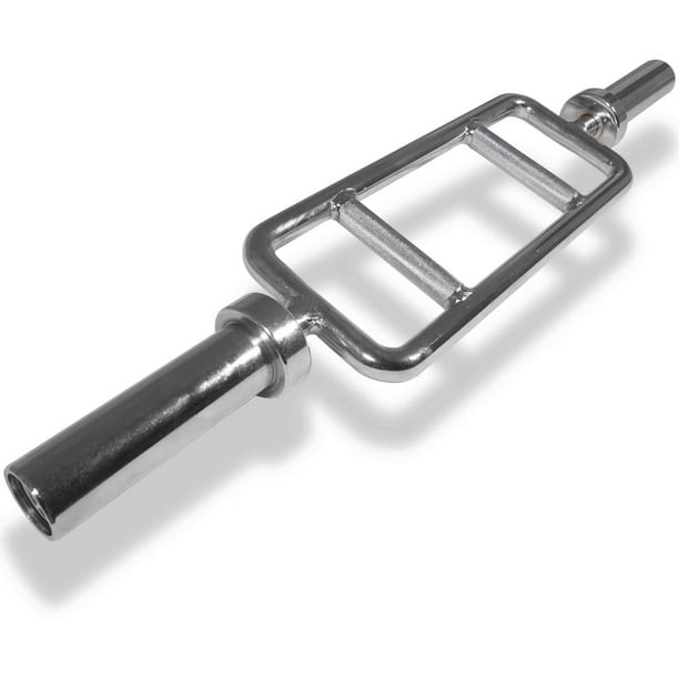 Titan Fitness 34" Barbell Solid Olympic Chrome Tricep Hammer Curl