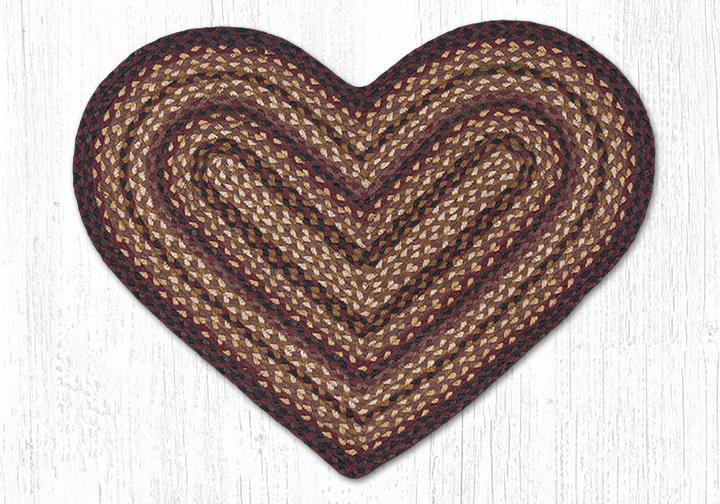Earth Rugs 04-371 Oval Shaped Rug Black Cherry Chocolate and Cream 