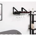 thumbnail image 5 of Rustic Wood Wine Rack Wall Mounted 15 Inch Wine Storage Holder Racks, Stemware Racks for Bar, Kitchen Dining, 5 of 6
