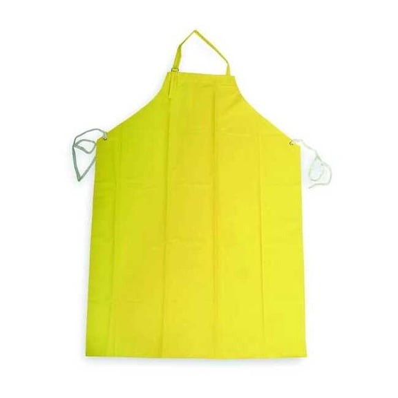 Condor Bib Apron, Nylon/PVC, Yellow, 45 in, Universal 1N872