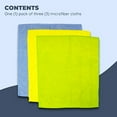 thumbnail image 2 of Jacent Microfiber Cleaning Cloths 3-Count (Pack of 10), 2 of 6