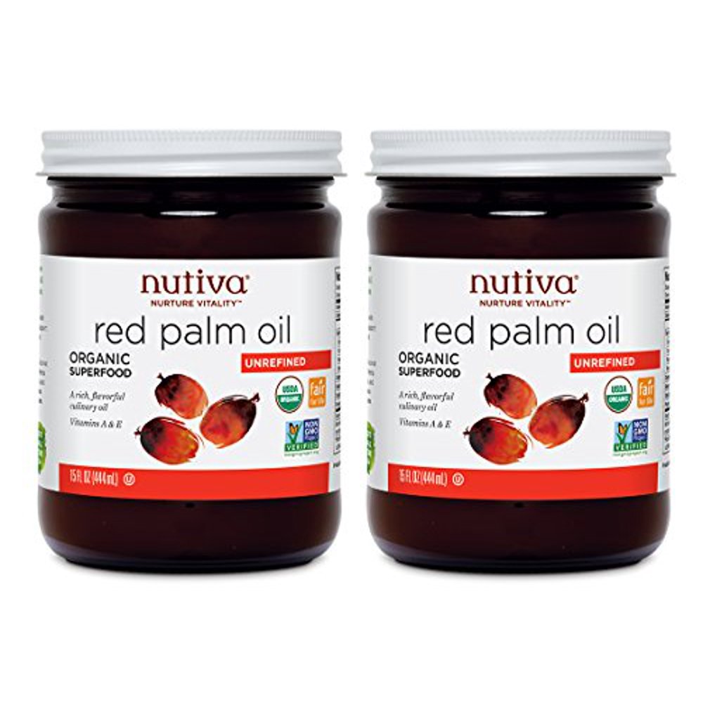 Nutiva Organic Red Palm Oil, Unrefined, 15 Ounce (Pack of 2) Walmart