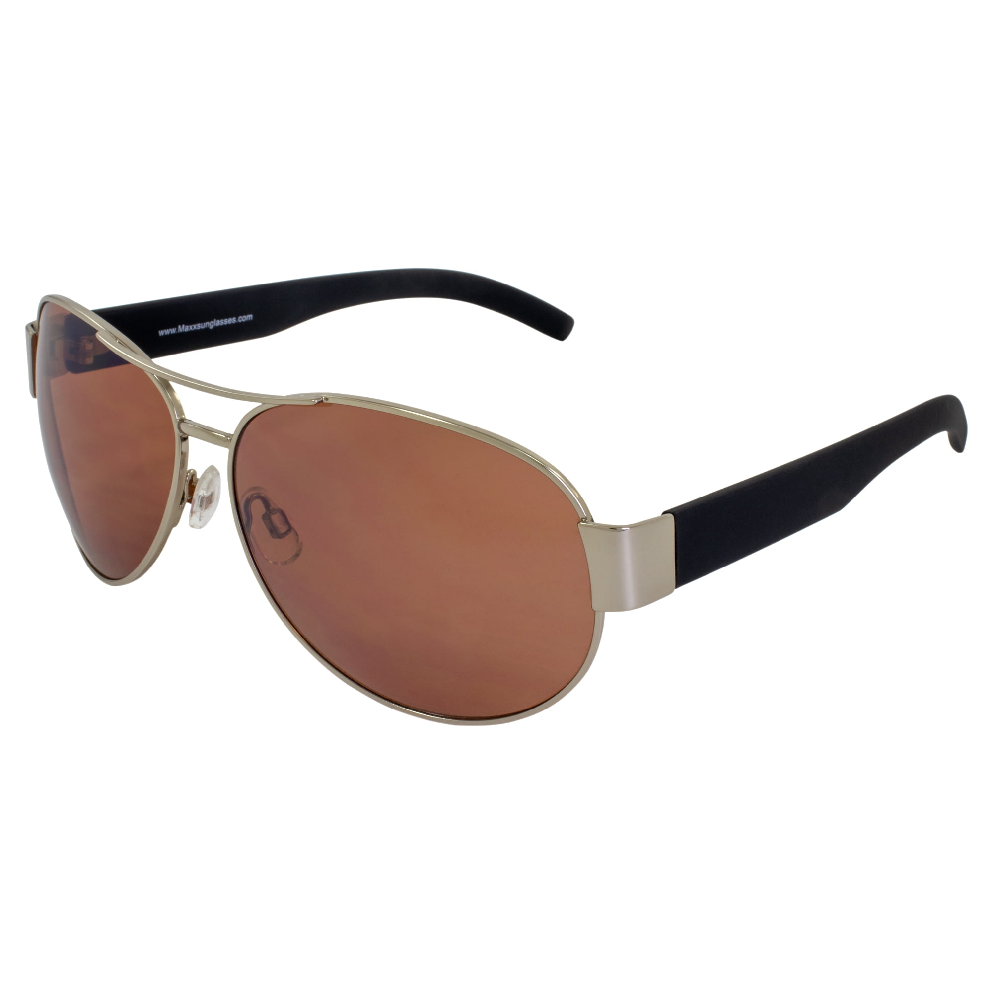 Maxx Sunglasses Maxx 16 Silver Frame HD Amber Lenses