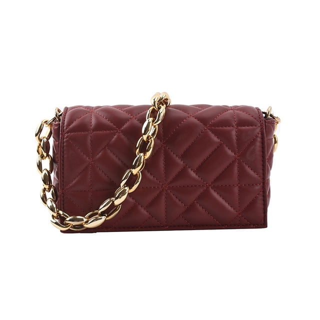Bolso para cadáveres Dinheiro, bolso de hombro cuadrado con diseño de nichoRojo vino