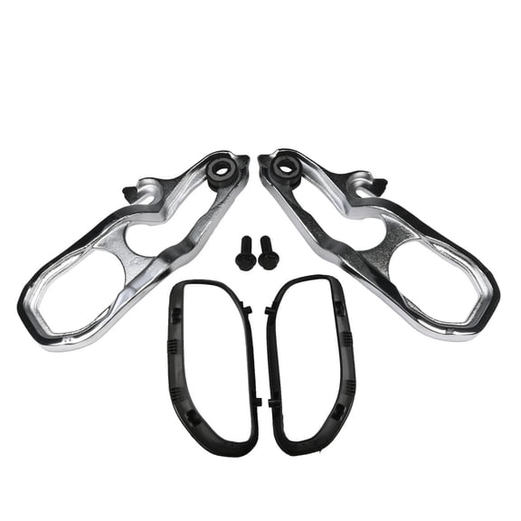 Chrome Heavy Duty Front Tow Hooks with Hardware For 2019 2020 2021 Ram 1500 DT