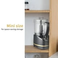 thumbnail image 5 of La Reveuse Electric Mini Food Processor Blender with 200 Watts, 2-Cup Prep Bowl for Mincing,Chopping (Metallic Gray), 5 of 9