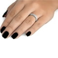 thumbnail image 3 of Pompeii 1/4ct Vintage Three Stone Princess Cut Diamond Engagement Ring 14K White Gold, 3 of 6