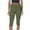 Army Green, variant on Prolriy Capri Pants for Women, Womens Pants for Summer Cropped High Waist Yoga Pants Comfy Stretchy Leggings Workout Compression Pants Women's Pants Army Green L