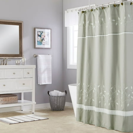 Skl Home Kent Fabric Shower Curtain Gray 70 X 72 Walmart Com