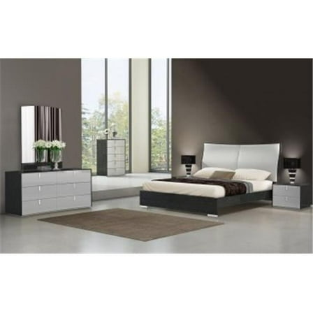 Vera Modern Bed - Grey - Queen