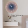 thumbnail image 4 of 12 Inch Large Size Wall Clock, Silent Round Quartz Clock, Glass Frameless Clock with Clear Numbers for Easy Viewing, Suitable for Living Room, Bedroom, Kitchen, Office, Classroom,, 4 of 7