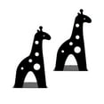 thumbnail image 6 of Metal Bookends for Heavy Books, Giraffe Nonskid (Black), 6 of 7