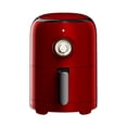 thumbnail image 1 of Air Fryer Aria 2Qt, cerámica antiadherente de estilo retro, rojo/negro, 1 of 8