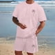 thumbnail image 2 of Playeras De Compresión Para Hombre, Conjunto De Dos Piezas De Camiseta Y Pantalones Cortos De Manga Corta Con Estampado Completo Para Hombre, Camisa Estampada Y Pantalón Corto., 2 of 5
