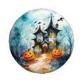 thumbnail image 2 of XMXY Watercolor Halloween Background Spare Tire Cover, Universal Waterproof Cover for Jeep RV Tire Wheel Protection, 14 inch, 2 of 8