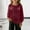 Wine, variant on Fesfesfes Girls Velvet Sequin Long Sleeve Top Blouse Casual Round Neck Shirt for Kids Fashion Basic Solid Color Tee for Children Party Holiday School Daily Wear(Gray,5-6 Years)