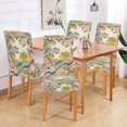 thumbnail image 2 of Yayeee 4 Pack Dining Chair Covers Stretch Parson Chairs Slipcovers Seat Protector, Pink Floral Wave, 2 of 6