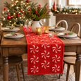 thumbnail image 4 of Christmas Peppermint Candy Embroidered Table Runner 72 x 13 Inch, Sweet Holiday Tablecloth for Festive Party and Kitchen Dining Table Decor, 4 of 4