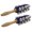 Blue, variant on 2Pcs Musical Percussion Bells Wood Handle Sleigh Bells Christmas Hand Bells