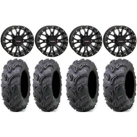 System 3 ST-3 Black 14 Wheels 30 Zilla Tires Sportsman RZR Ranger