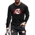 thumbnail image 1 of UKAP T-Shirt pour Homme à Col Rond, Manches Longues, Coupe Ample, Chandail d'Automne #06 3TG, 1 of 2