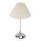 thumbnail image 1 of Lámpara de mesa LED, mesita de noche de metal, lámpara de noche de 3 colores con pantalla plisada de tela para dormitorio, sala de estar, 1 of 10