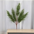 thumbnail image 2 of 5 pcs 52cm 5 forks high quality plastic wire simulation cypress tree leaf Home Christmas Decoration, 2 of 18