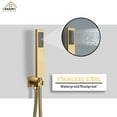 thumbnail image 2 of Boyel Living Luxury Shower System Set Wall Mount 3 Function 12inch Thermostatic Rainfall Shower with 6 Shower Massage Body Spray Jets,Brushed Gold, 2 of 7