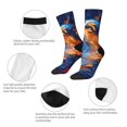 thumbnail image 4 of Balery Galactic Dog Swirls Art Calcetas Largas con Estampado para Hombre y Mujer – Suaves y Transpirables, Talla Única (US 5-11), 4 of 6
