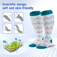 thumbnail image 6 of 3 Pairs Plus Size Copper Compression Socks for Women & Men Circulation 20-30 mmHg - Better Blood Flow, Swelling , Best Support for Medical, Running, Nursing, 6 of 7
