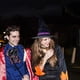 thumbnail image 4 of Sombrero de bruja, sombrero de mago, fiesta de disfraces de Halloween, baile de maquillaje navideño, accesorios para juegos de rol, 4 of 5