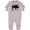 AC-Heather Grey, variant on Buffalo Cute Animal Western Baby Fleece Romper