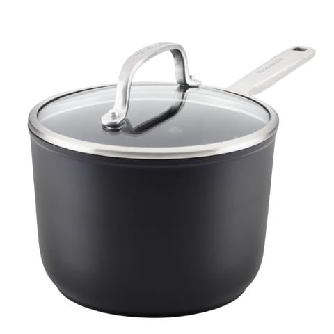 Marmite En Aluminium Anodisé Dur Antiadhésif 10,5 QT Avec Couvercle En Verre (Neuf)