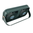 thumbnail image 1 of Solar Panel Fan Kit, High Speed Airflow Dual Fan Air Extractor Mini Ventilator For Pet Houses Air Cooling Outdoor Toilets, 1 of 8