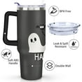thumbnail image 3 of Halloween Pumpkin Ghost 40 oz Tumbler with Handle Rust Resistant Travel Mug Modern Cafe Tumblers for Spring Summer Camping Outdoor, 3 of 7