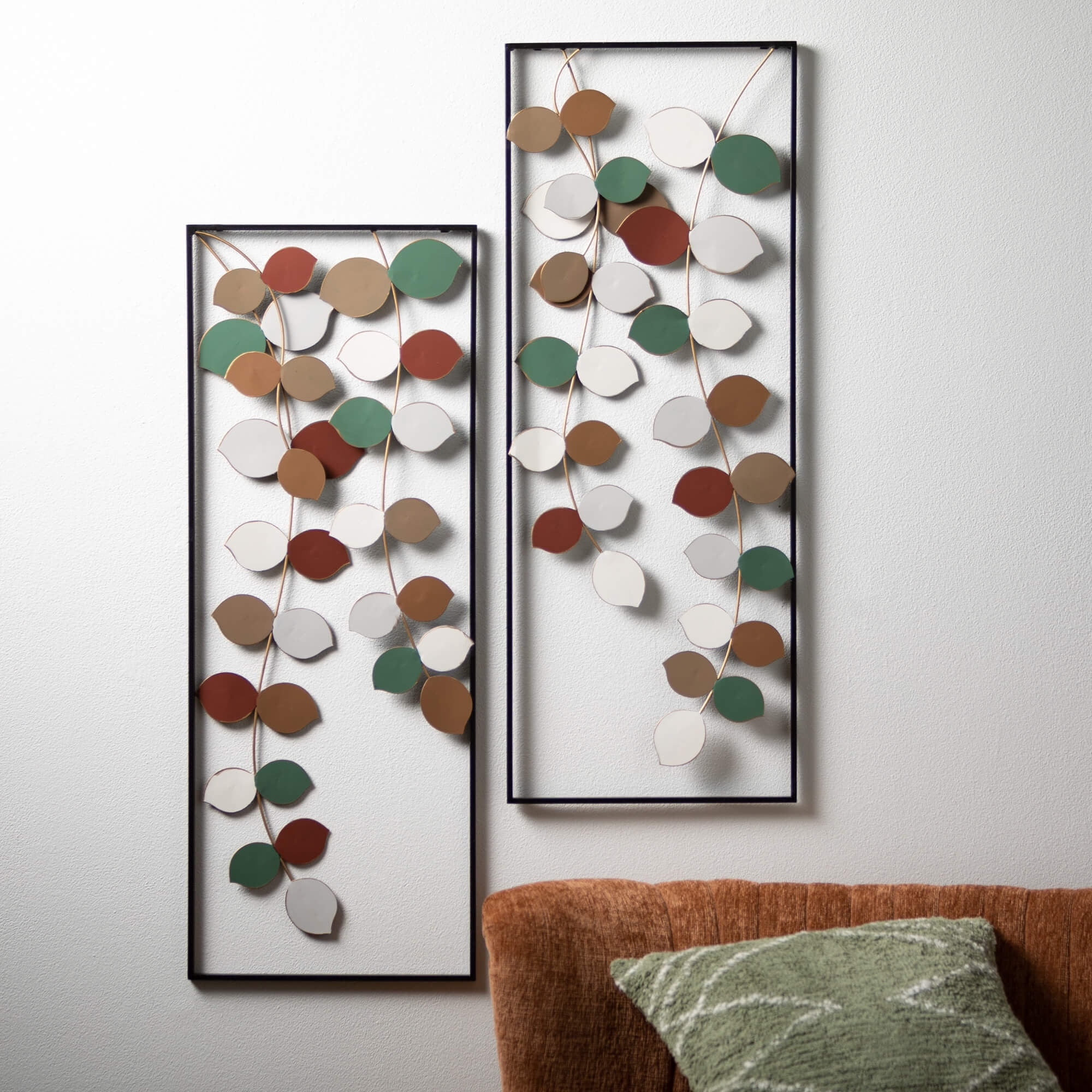 Sullivans 35.5" Metal Vine Wall Decor Set of 2