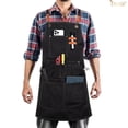 thumbnail image 3 of JASGOOD Work Aprons for Men Women with 9 Pockets Chef Apron Canvas Cross Back Aprons Heavy Duty Apron Black Tool Apron for Woodworkers Waterproof Apron, 3 of 9
