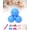 3 Balls*blue, variant on Reusable Balloon Garland, 5-Cluster Latex-Free PVC Balloon Arch Kit with Elastic Bands, Easy-Link Inflatable Party Decor for Birthdays and Weddings