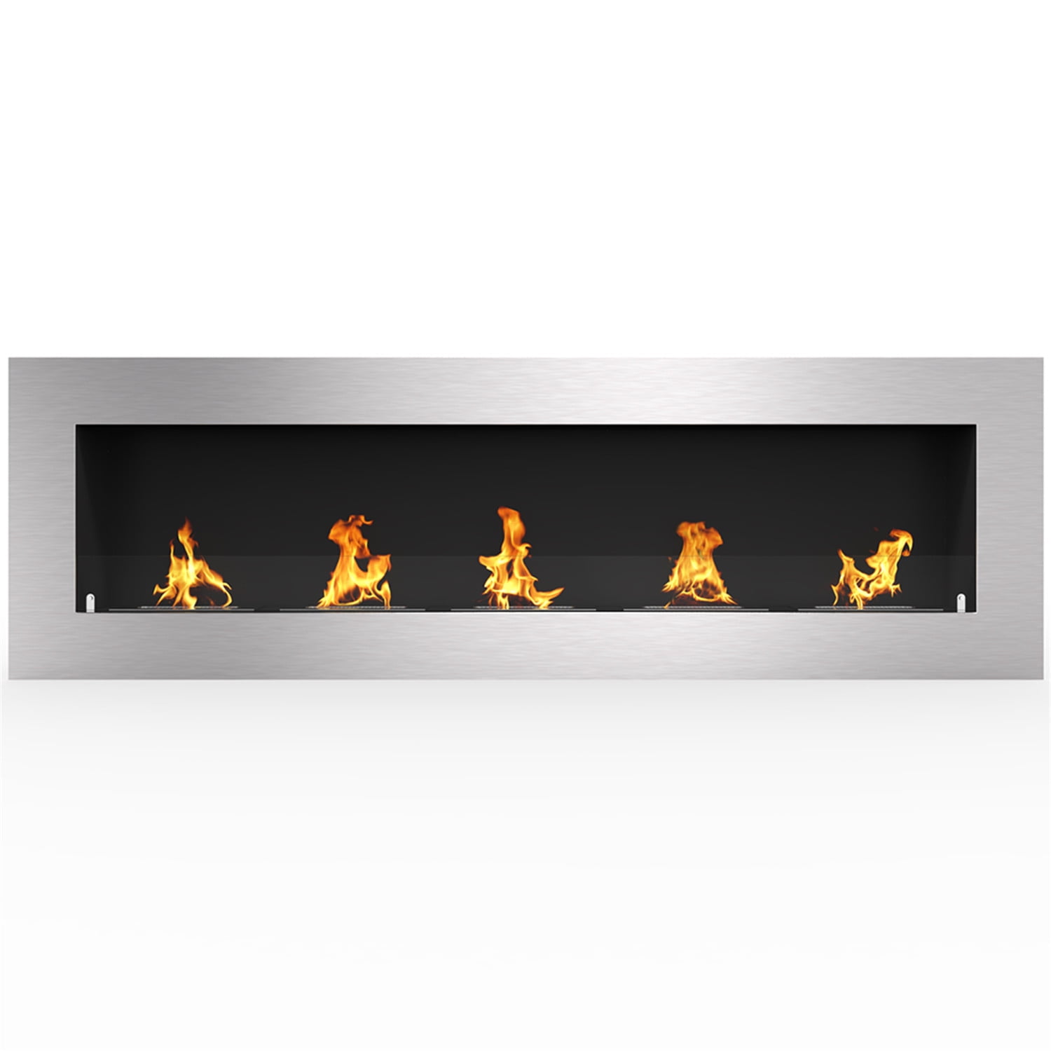 Regal Flame Warren 72" PRO Ventless Built In Wall Recessed Bio Ethanol Wall Mounted Fireplace Similar Electric Fireplaces, Gas L