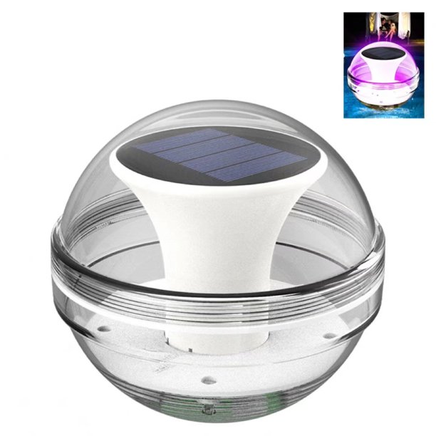 Luz solar flotante para estanque de agua, paisaje, luz nocturna, arreglo de piscina, patio, piscina flotante, light-1pc decorativo