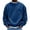 30#Dark Blue, variant on Men Casual Crewneck Sweatshirt Solid Color Loose Fit Long Sleeve Pullover with Chest Pocket Warm Winter Sweatshirt for Daily Wardrobe Gray S