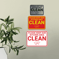 thumbnail image 3 of Signs ByLITA Classic Framed Please Keep Our Kitchen Area Clean Sign (Brushed Silver) - Medium, 3 of 6
