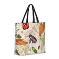 thumbnail image 2 of Vsdgher Cute Vegetables print Tote Bag for Women Shoulder Bag with Zipper Large Shoulder Bag Handle Handbag Portable Washable for Travel, Work, 2 of 8