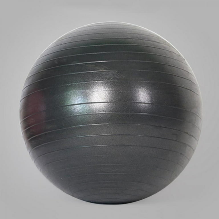 URBNFit Exercise Ball - AntiBurst Swiss Balance Ball w/ Pump - Fitness Ball  Chair for Office, Home Gym - Silver, 75CM 